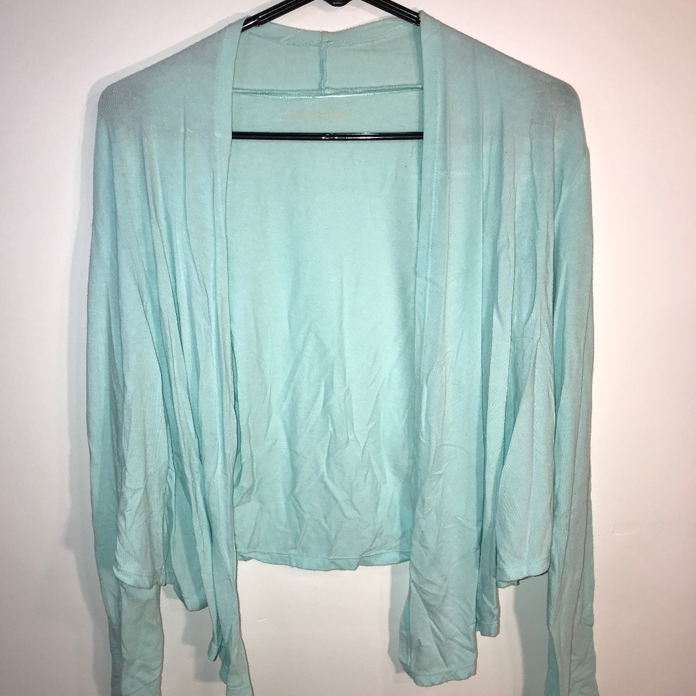Light Blue Long Sleeve Cardigan